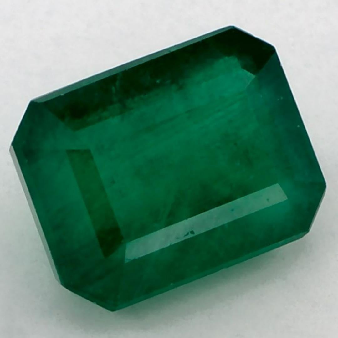 Taille octogone 2.69 Ct Emerald Octagon Loose Gemstone (pierre précieuse en vrac) en vente