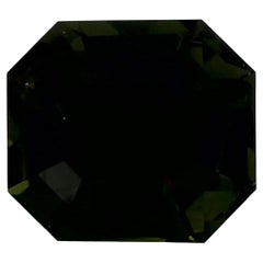 2.69 Ct Green Sapphire Octagon Cut Loose Gemstone
