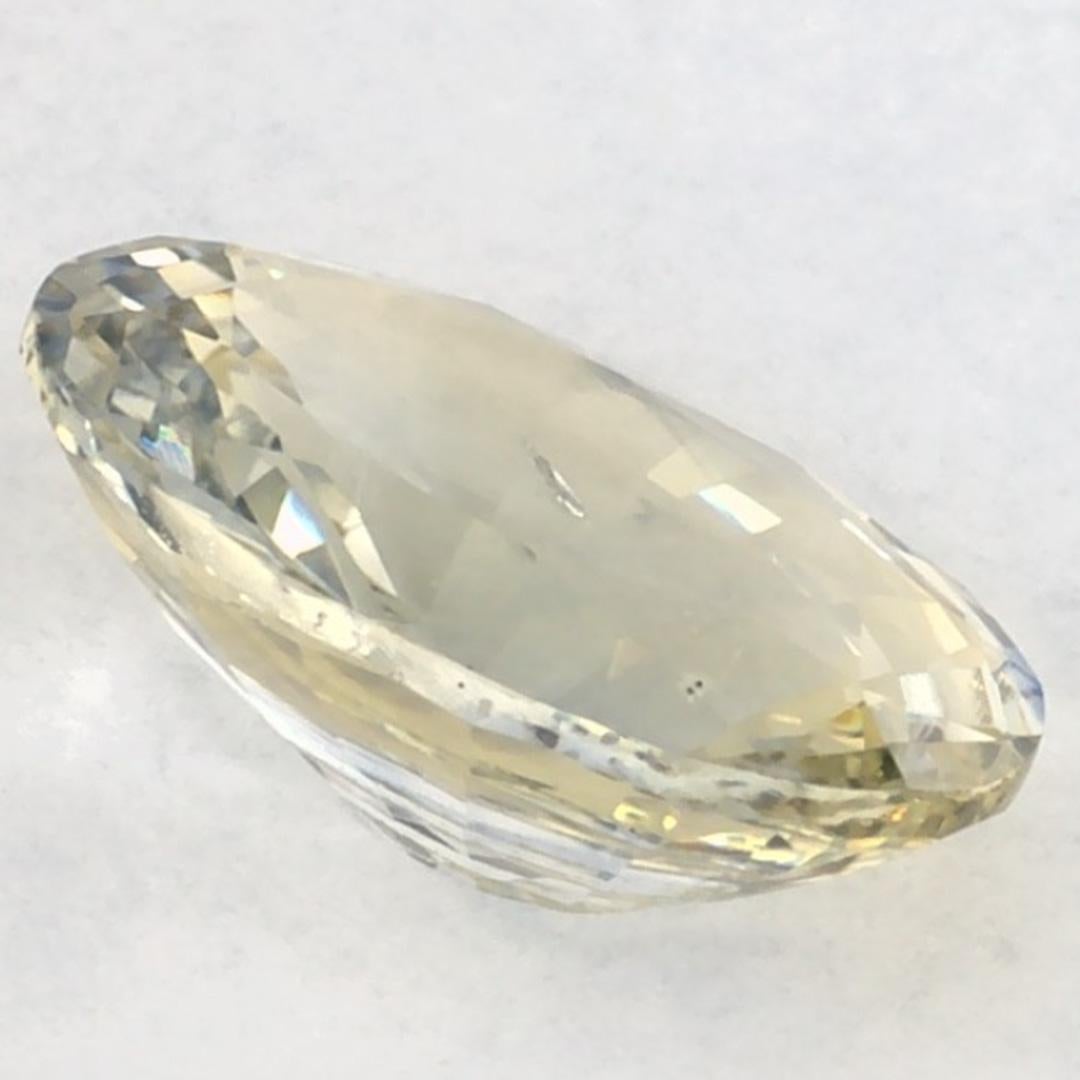 2.69 carati di zaffiro giallo ovale sfuso in vendita 1