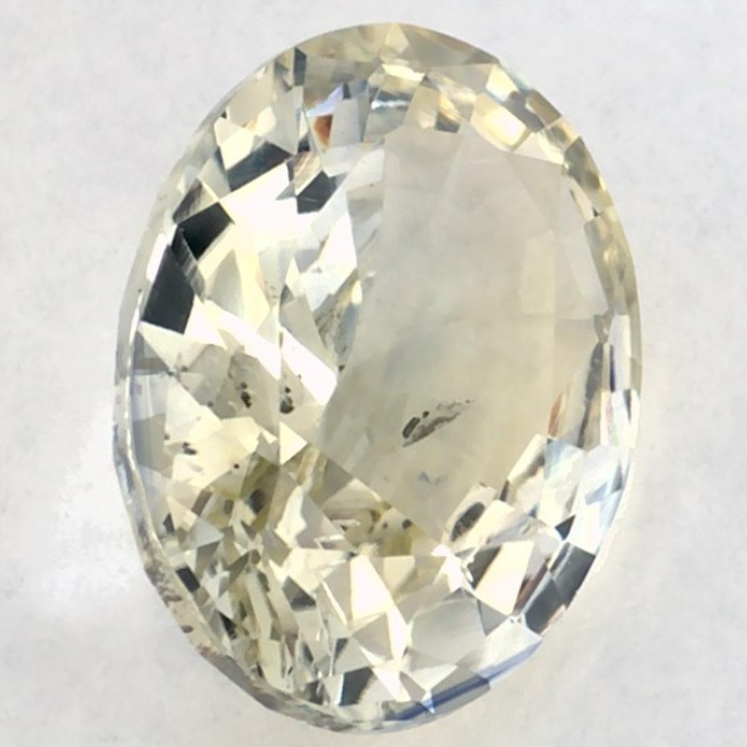 2.69 carati di zaffiro giallo ovale sfuso in vendita 2