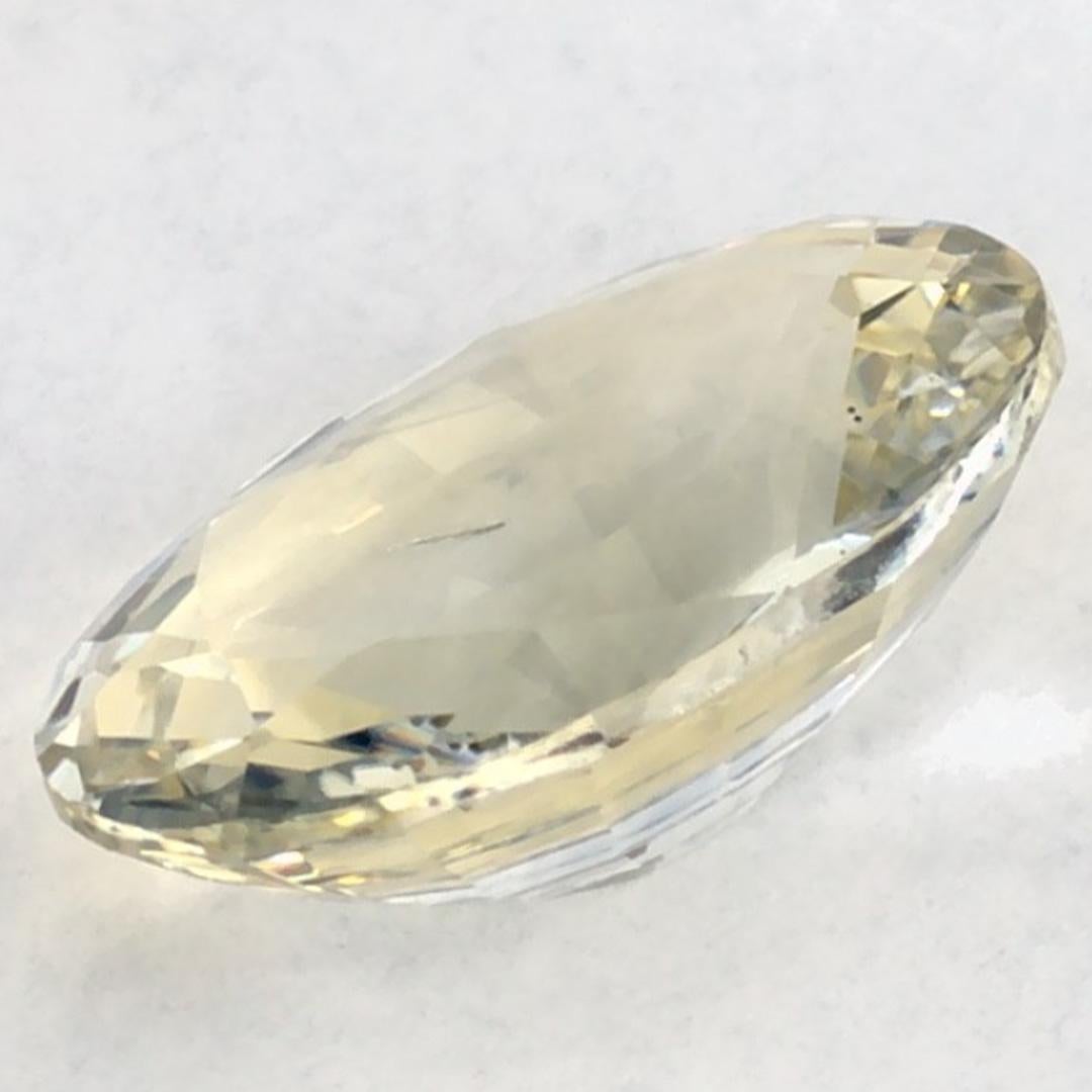 2.69 carati di zaffiro giallo ovale sfuso in vendita 3