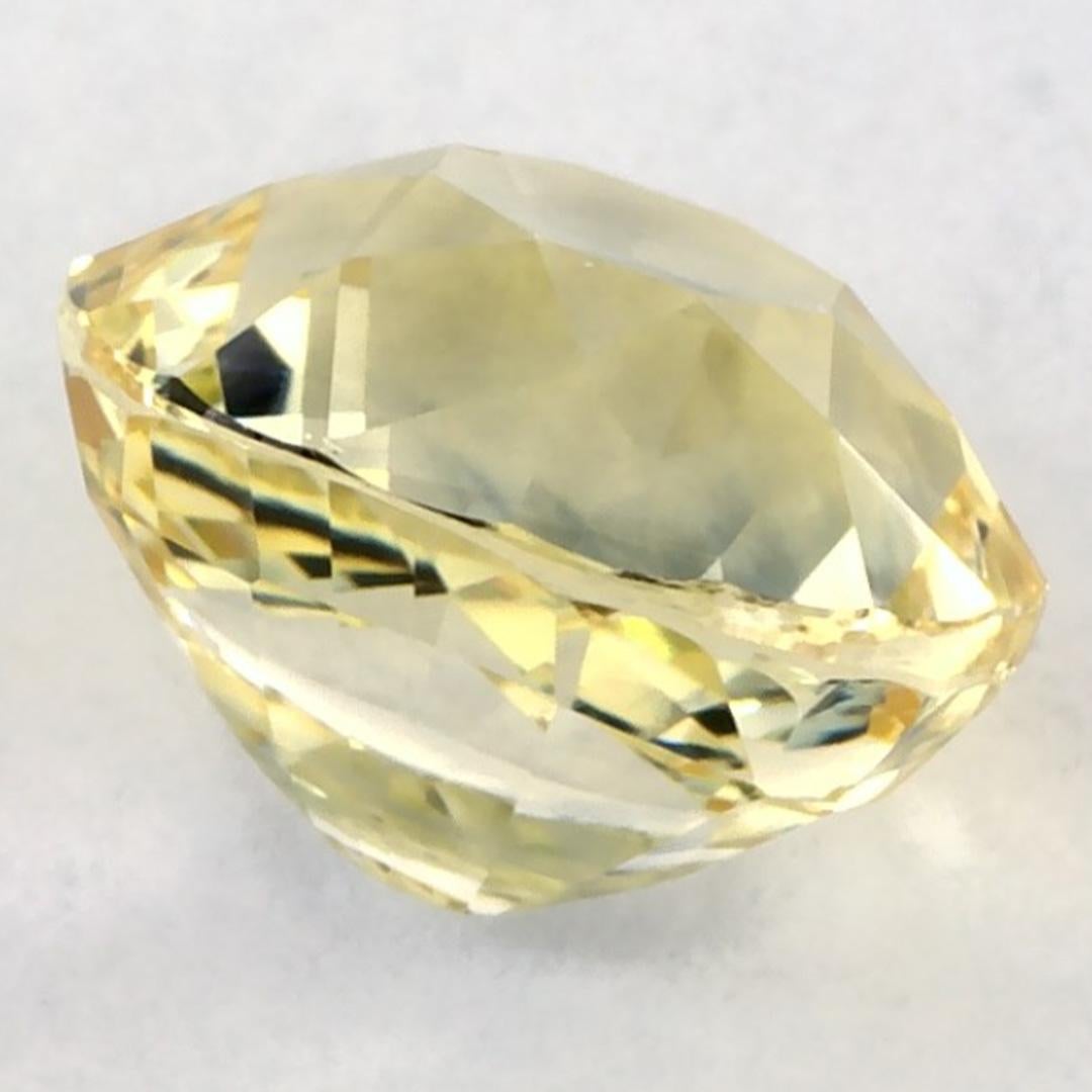 2.69 carati di zaffiro giallo rotondo sciolto In condizioni Nuovo in vendita a Fort Lee, NJ