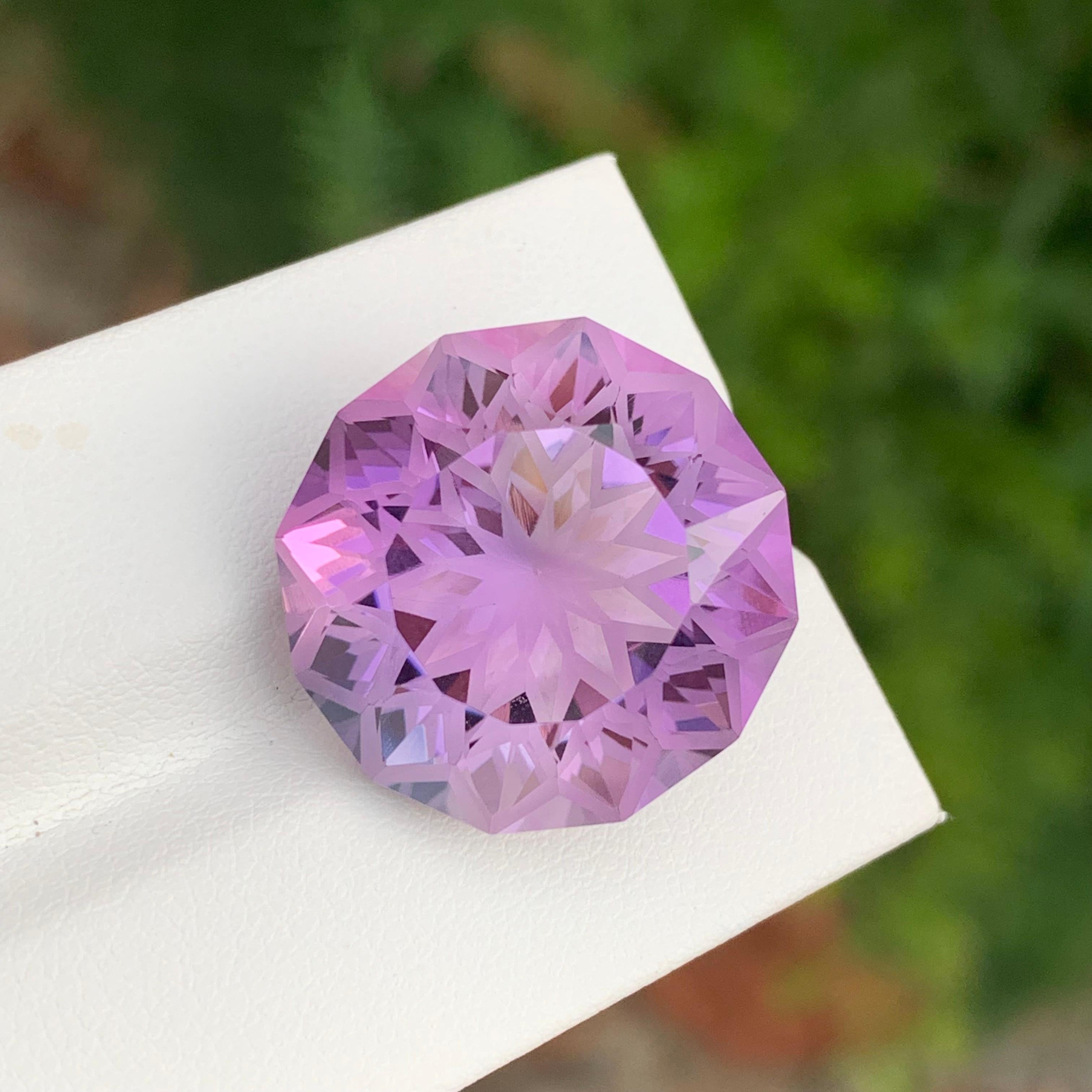 26,95 Karat Natürlicher loser Amethyst runde Form Edelstein für Schmuck (Rundschliff) im Angebot