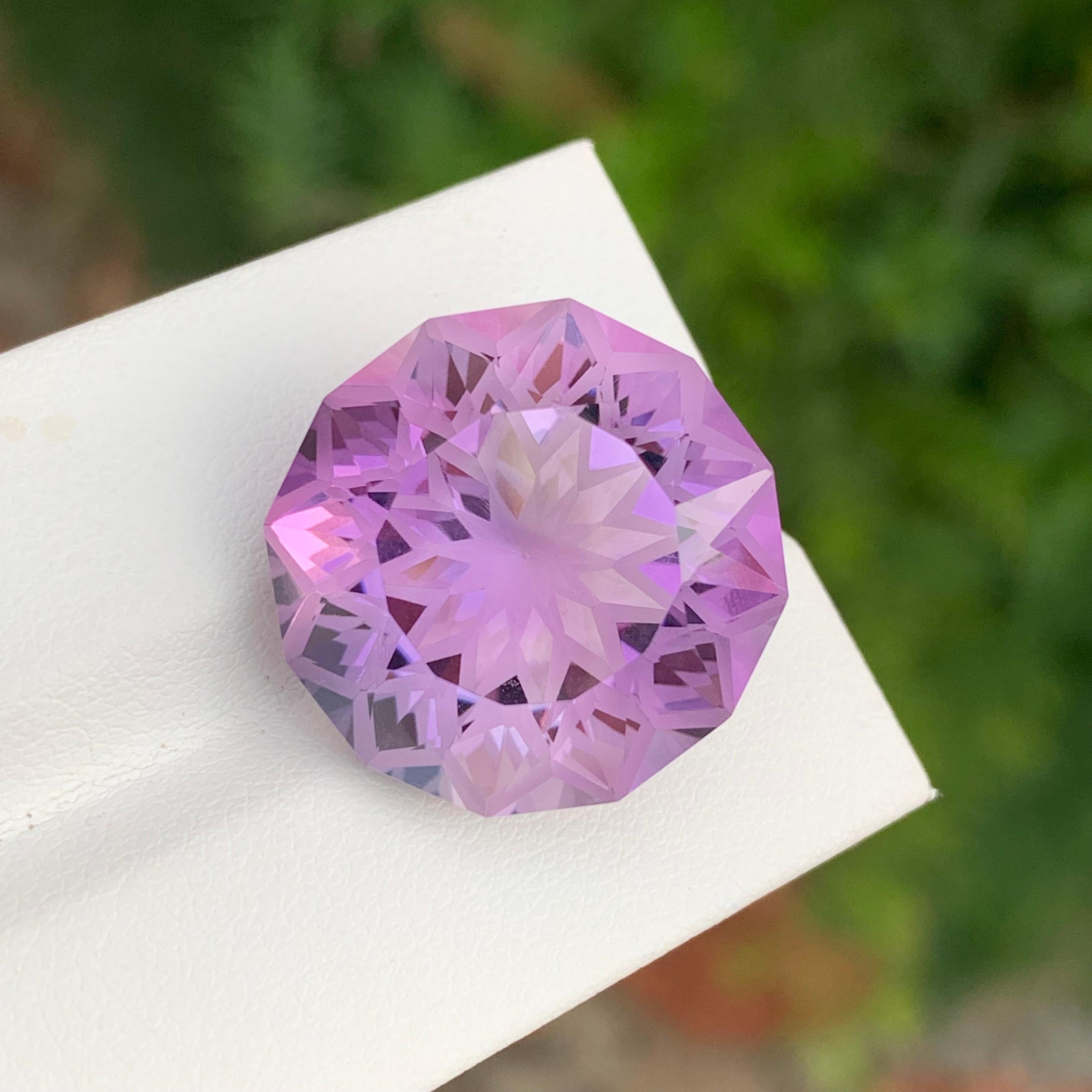 26,95 Karat Natürlicher loser Amethyst runde Form Edelstein für Schmuck im Zustand „Neu“ im Angebot in Peshawar, PK
