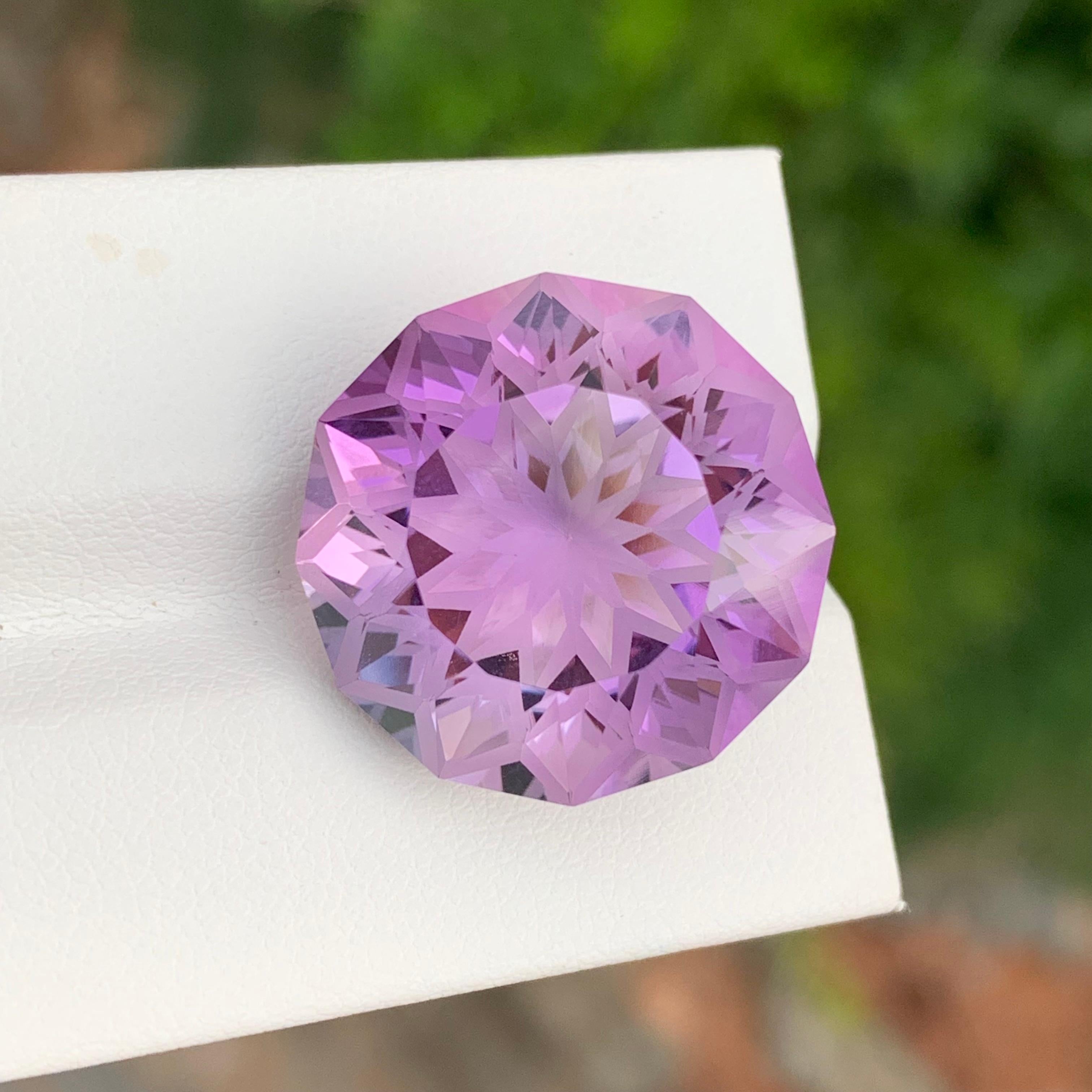 26,95 Karat Natürlicher loser Amethyst runde Form Edelstein für Schmuck für Damen oder Herren im Angebot