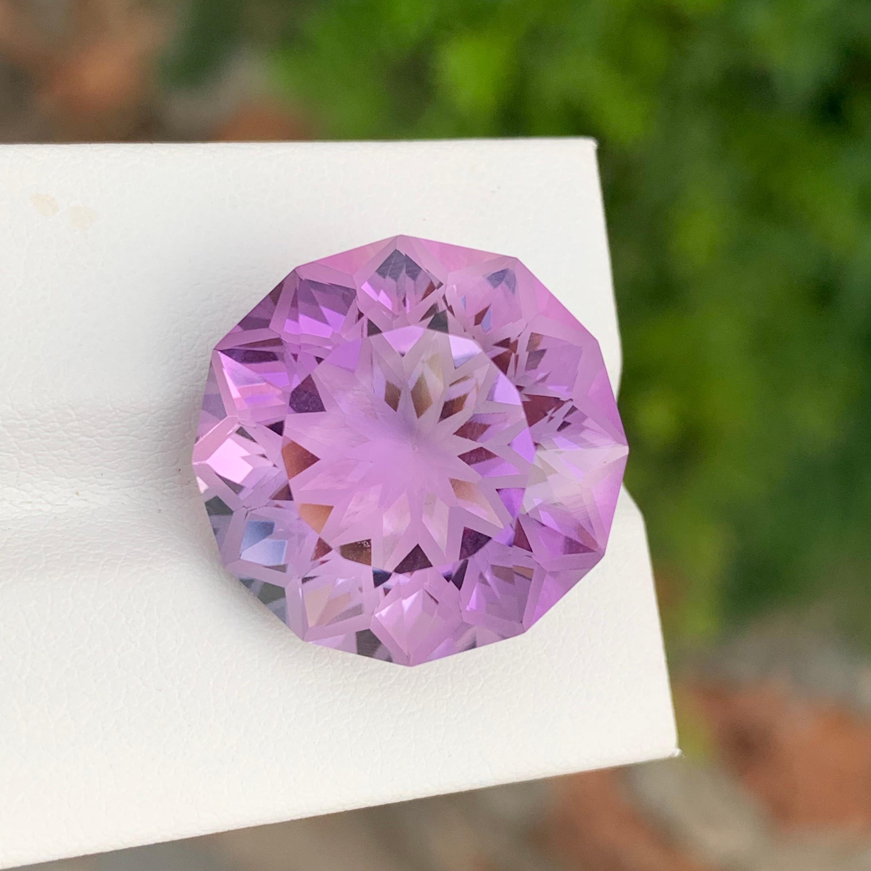 26,95 Karat Natürlicher loser Amethyst runde Form Edelstein für Schmuck im Angebot 1