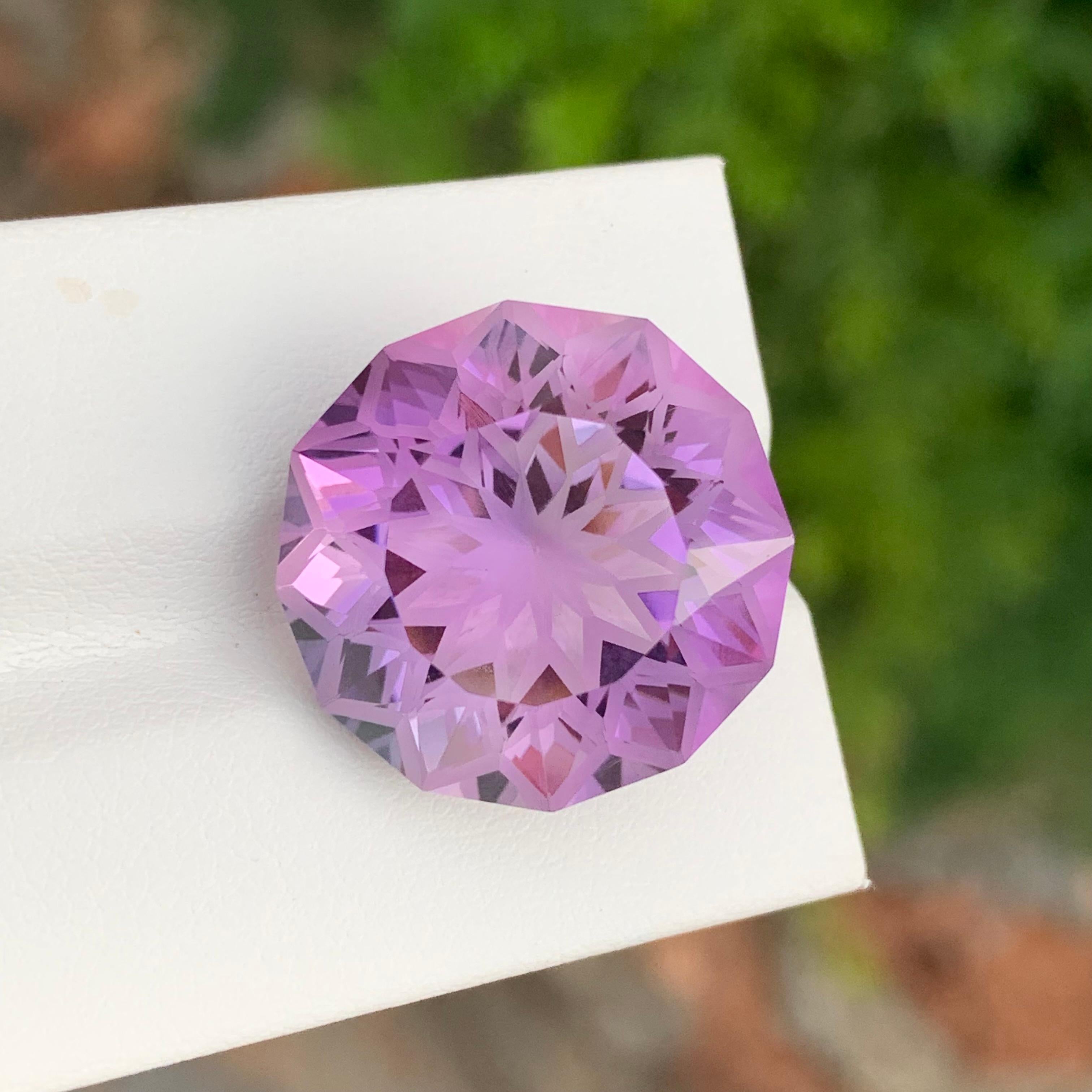 26,95 Karat Natürlicher loser Amethyst runde Form Edelstein für Schmuck im Angebot 2
