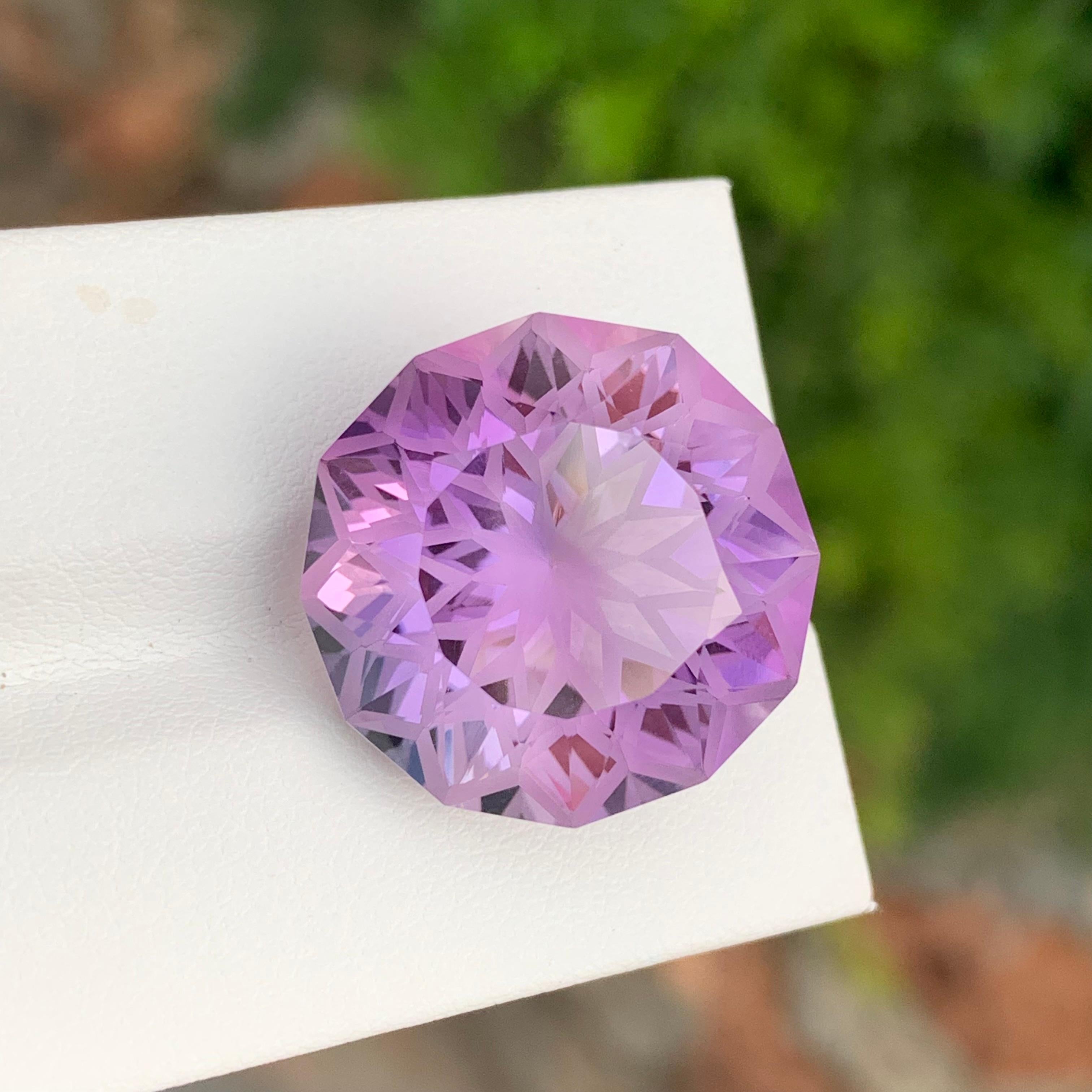 26,95 Karat Natürlicher loser Amethyst runde Form Edelstein für Schmuck im Angebot 3