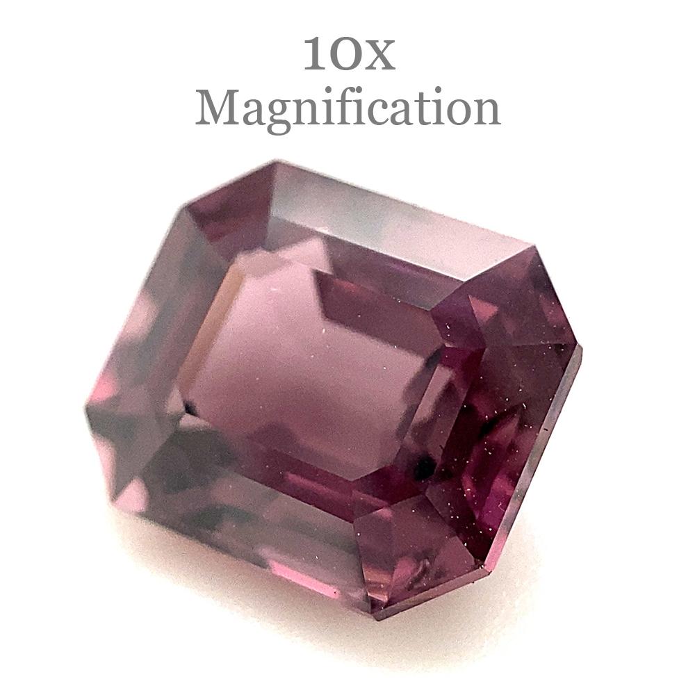 2.69ct Octagonal/Emerald Cut Purple Spinel from Sri Lanka Unheated For Sale 9