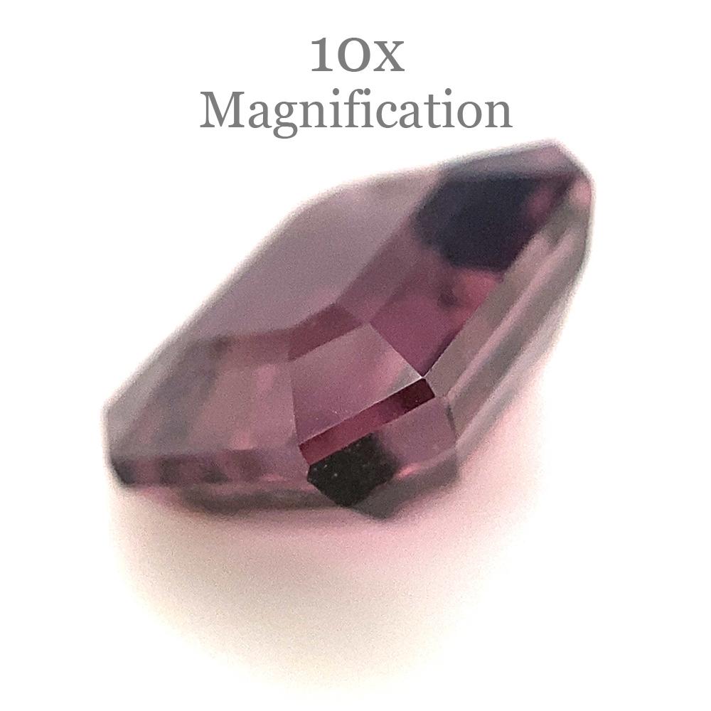 Women's or Men's 2.69ct Octagonal/Emerald Cut Purple Spinel from Sri Lanka Unheated For Sale