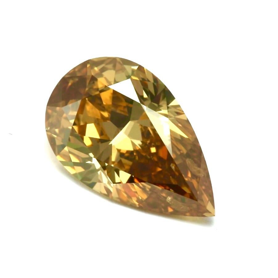 26Ct GIA Certified Fancy Deep Brown Orange Diamond ! Unisexe en vente