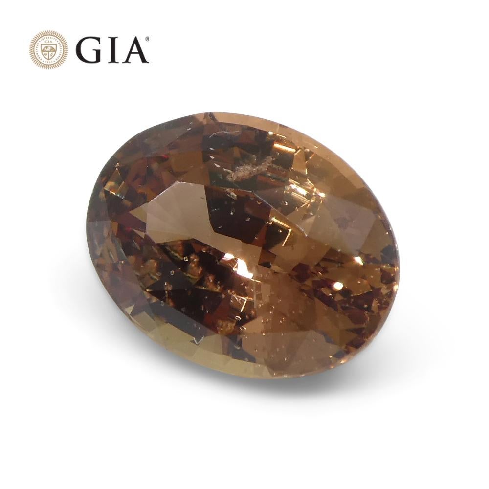 2.6ct Oval Brownish Pink Sapphire GIA Certified East Africa Unheated For Sale 7