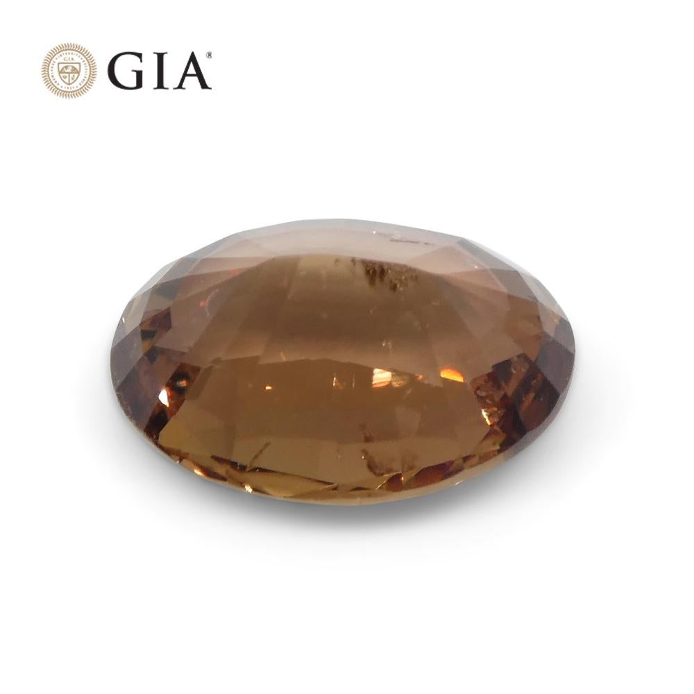 2.6ct Oval Brownish Pink Sapphire GIA Certified East Africa Unheated For Sale 2