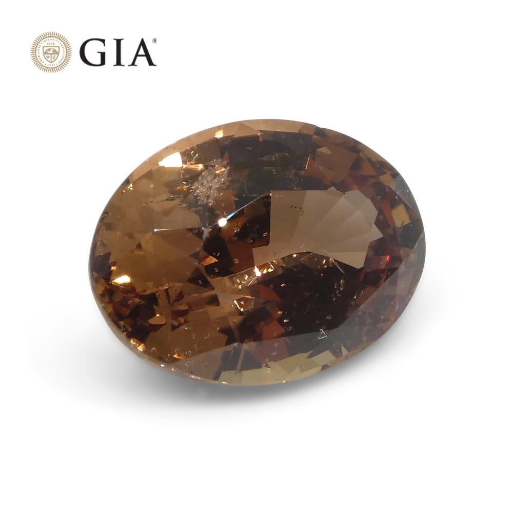 2.6ct Oval Brownish Pink Sapphire GIA Certified East Africa Unheated For Sale 3