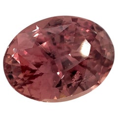 2.6ct Oval Brownish Pink Sapphire GIA Certified East Africa Unheated