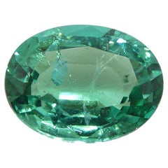 2.6ct Oval Green Emerald GIA Certified Zambia