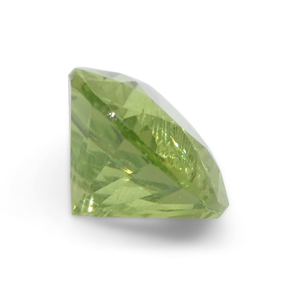 2.6ct Pear Green Mint Garnet from Tanzania For Sale 5