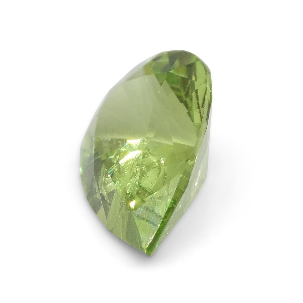 2.6ct Pear Green Mint Garnet from Tanzania For Sale 8