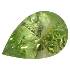 2.6ct Pear Green Mint Garnet from Tanzania (grenat vert poire à la menthe de Tanzanie)