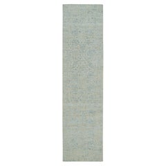 Tappeto orientale 2
6 "x10
 grigio, fine jacquard lavorato a mano, in lana e seta