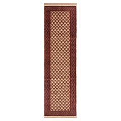 2.6x10 Red Baluch Tribal Hand Knotted Wool Runner Rug ( 13062 )