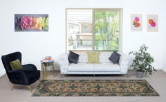 2.6x10.7 Ft Vintage Corridor Rug. Tapis de couloir. Tapis de cuisine. Tapis d'escalier étroit.