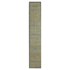 2
6"x11
10" Peanut Brown, 100% Wool, Hand Knotted, Oxidized Grass Design Rug