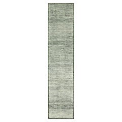 2
6"x11
10" Pine Green 100% Wool Oxidized 
Distressed Grass Design Runner Rug