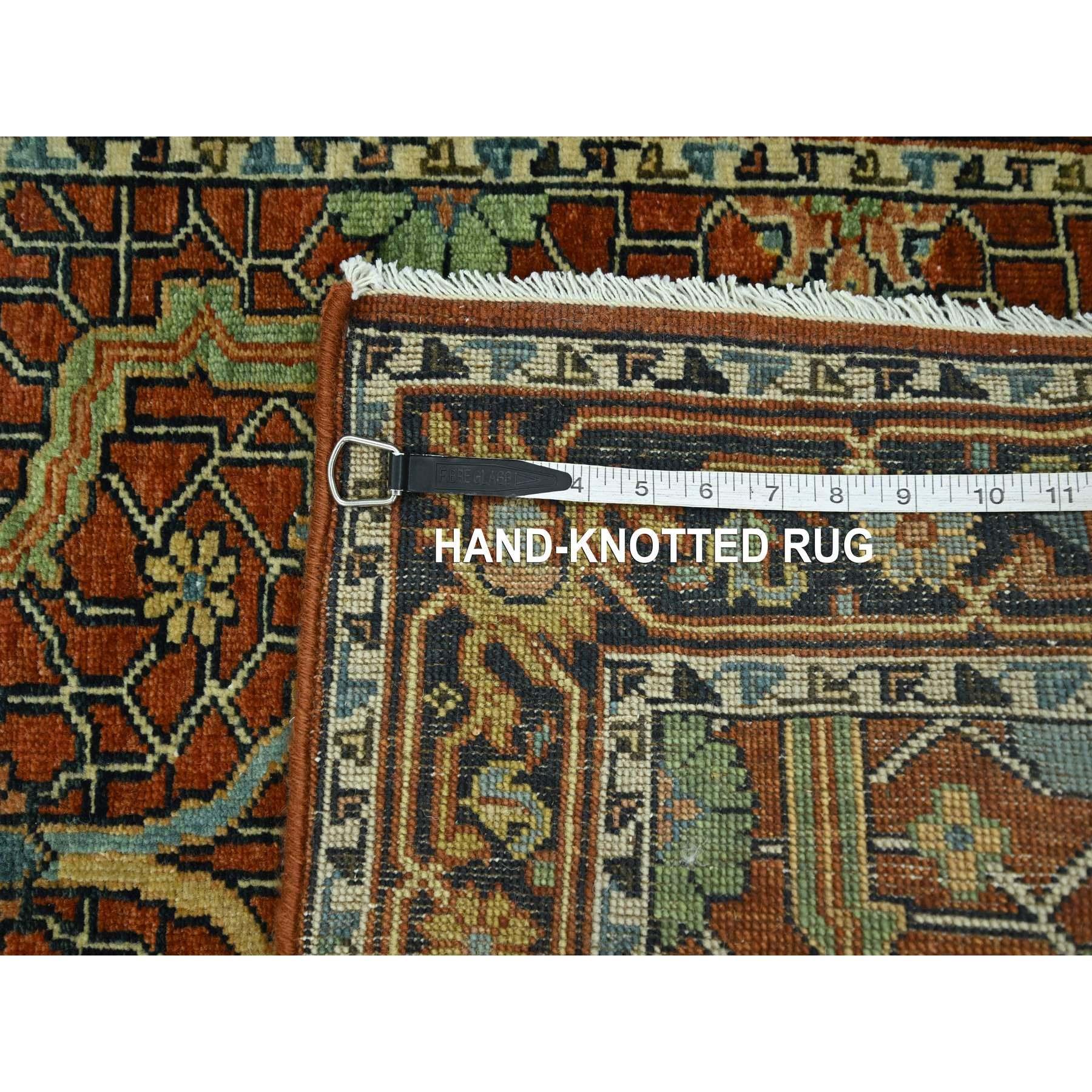 XXI secolo e contemporaneo Tappeto Runner in lana Knots Rugs 2'6 
