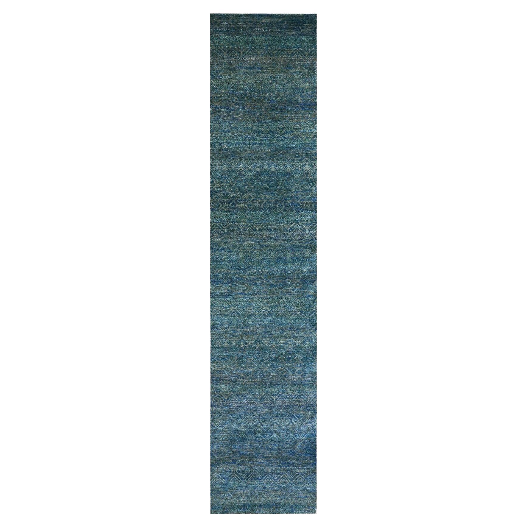 2
6 "x12
Tapis de course Kohinoor Herat vert en laine nouée à la main à motifs répétitifs