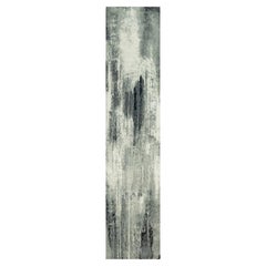 2
6 "x12
 Gunmetal Schwarz mit lebhaftem Weiß Handgeknüpftes Abstraktes Design Wollteppich