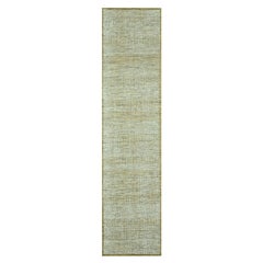 Tappeto Runner 2
6 "x12
 Giallo 100% Lana Distressed e Oxidized Grass Design