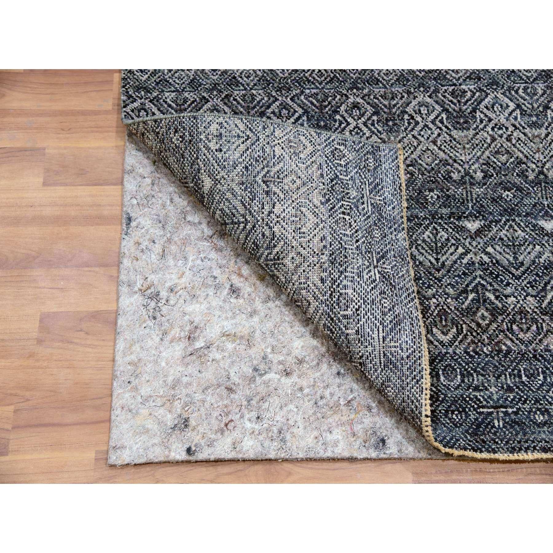 Moderno Coventry Gray Hand Knotted Kohinoor Herrita Wool Runner Oriental Rugs 2'6 