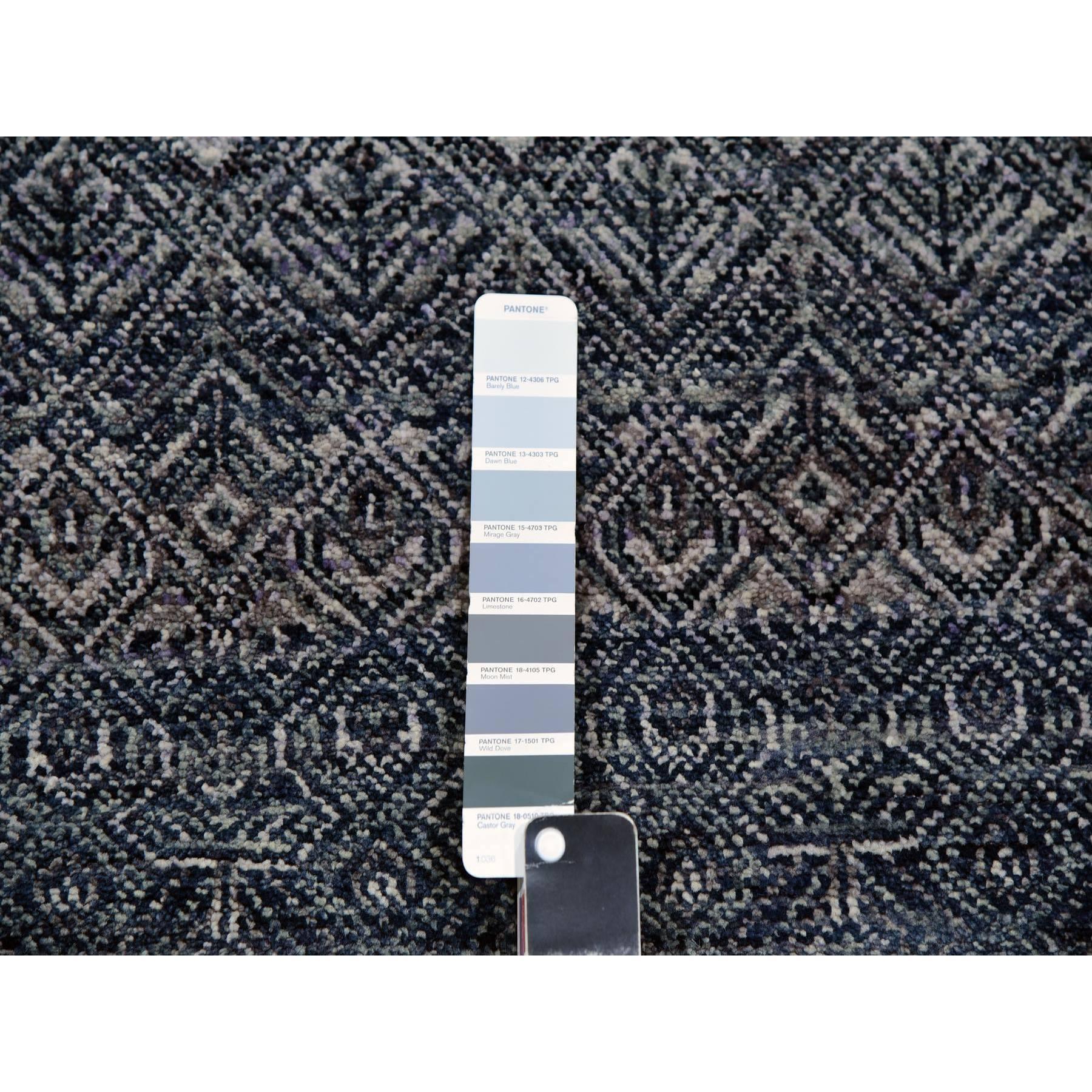 Indiano Coventry Gray Hand Knotted Kohinoor Herrita Wool Runner Oriental Rugs 2'6 