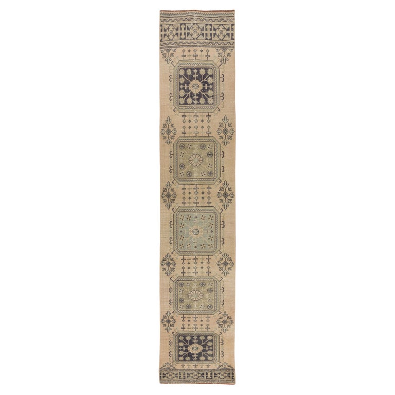 One-of-a-kind Turkish Runner, Ca 1960, Wool Handmade Rug for Hallway ...