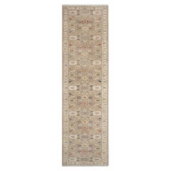 2.6x15 Ft Beige Runner Sultanabad Style Hand Knotted Hallway Rug ( G - 13804 )