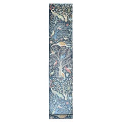 2'6 "x19'3" Blue Peshawar Birds of Paradise Design annodato a mano Runner Rugs in lana