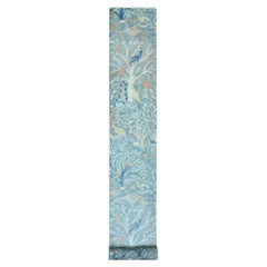 2'6"x25'4" Blue Peshawar Birds of Paradise Design Wool Hand Knotted Runner Rug