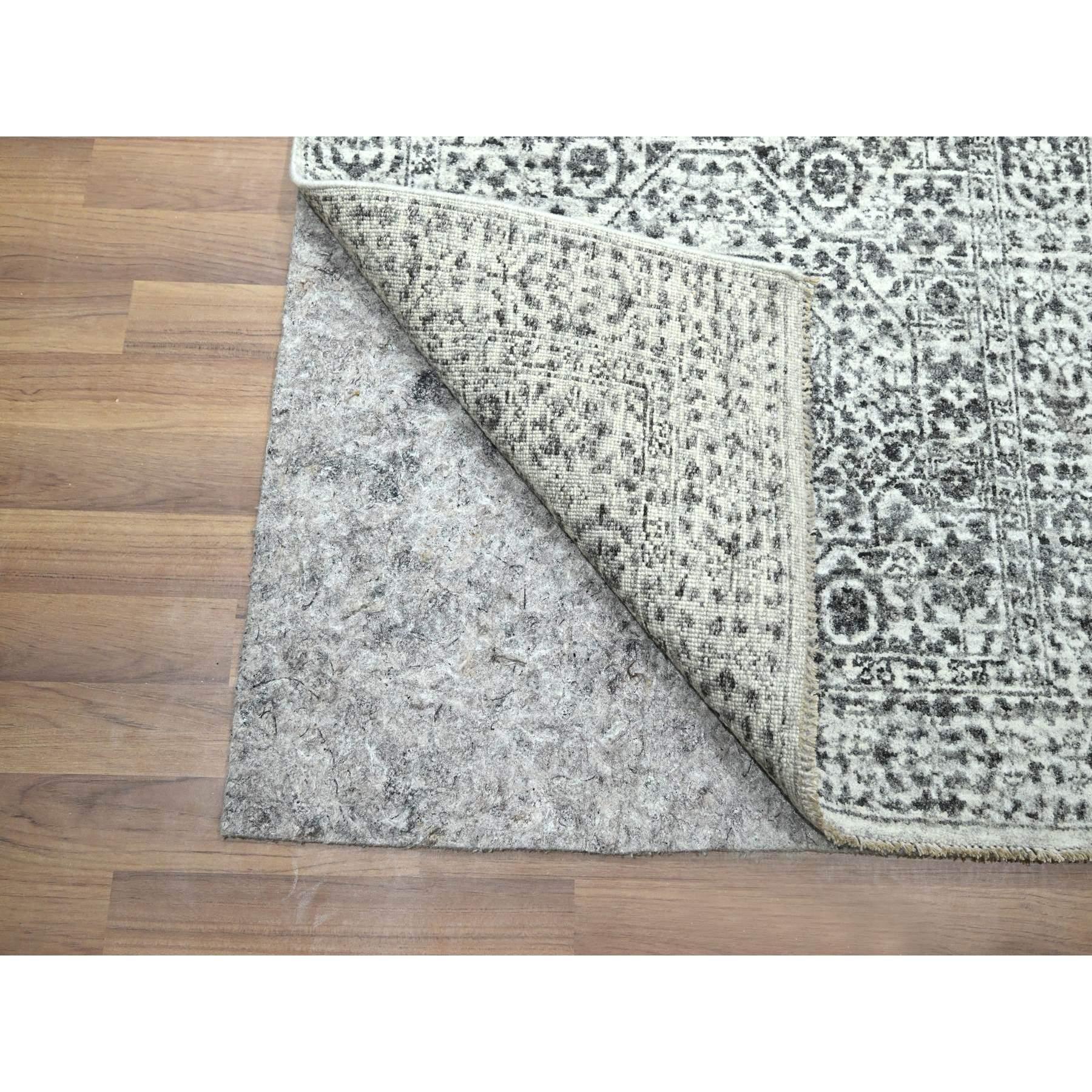 Alfombra oriental de lana anudada a mano con diseño mameluco de 2'6 