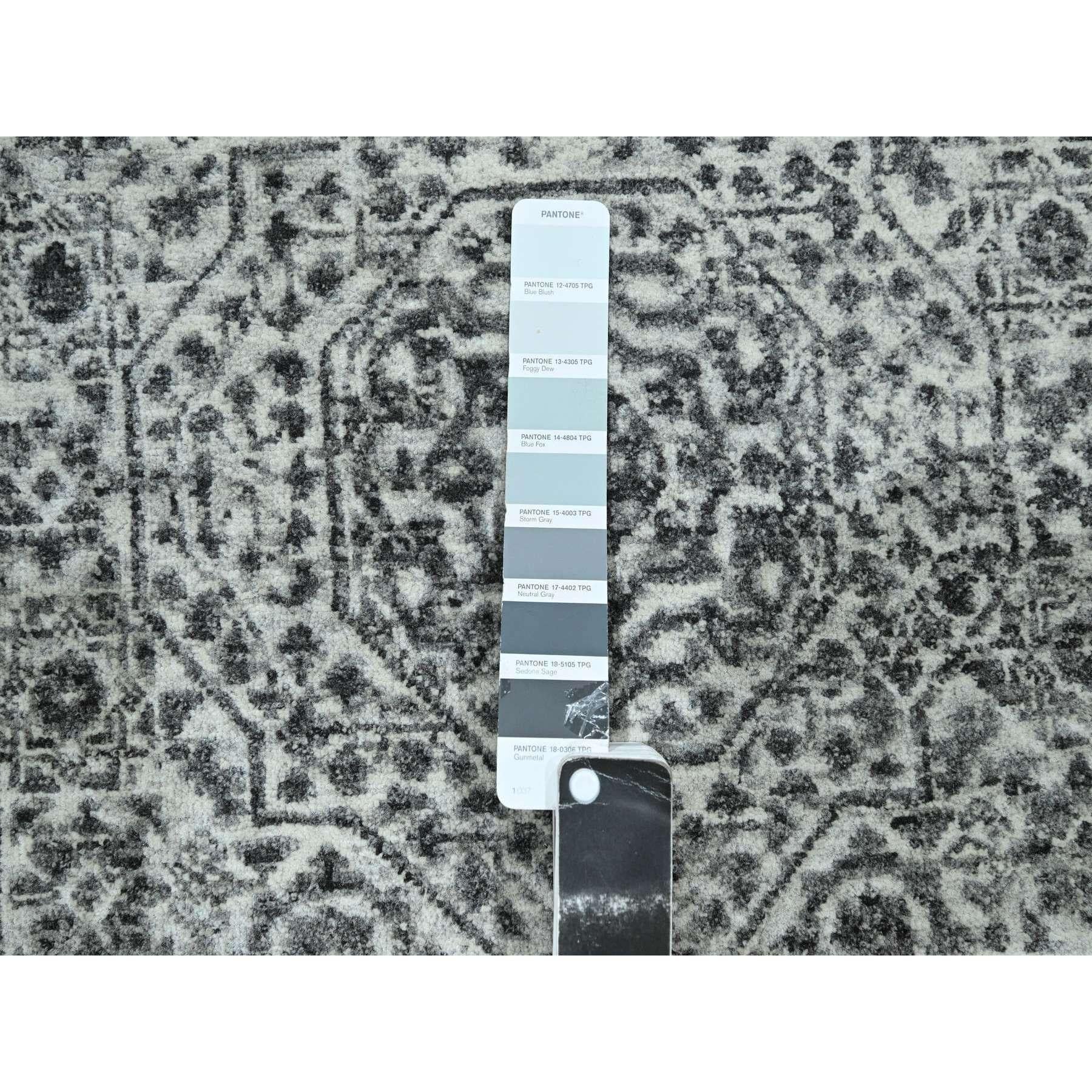 Alfombra oriental de lana anudada a mano con diseño mameluco de 2'6 