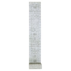 2'6"x30' Ivory Per Historic Mamluk Design Hand Knotted Wool Runner Oriental Rug