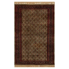 2.6x4 Greenish Gray Plush Persian Herati Hand Knotted Wool Rug ( G-14249 )