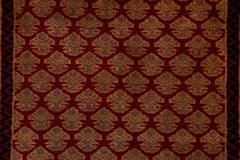 2.6x4 Red Plush Persian Herati Hand Knotted Wool Rug ( G-14254 )