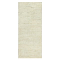 2'6 "x6 Great Hall Mouldings White Denser Weave Hand Knotted Lori Buft Gabbeh Rugs