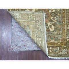 2'6"x6'2" Sage Green Ziegler Mahal Design Wool Hand Knotted Runner Oriental Rug