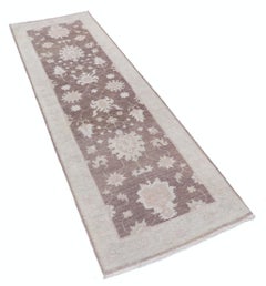 2.6x8 ft Floral Hallway Runner. Kitchen Runner Rug. Handknotted Corridor Rug