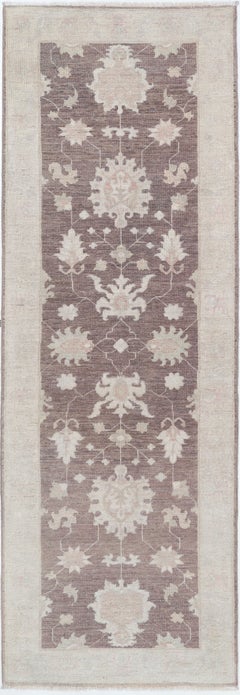 2.6x8 ft Floral Hallway Runner. Kitchen Runner Rug. Handknotted Corridor Rug