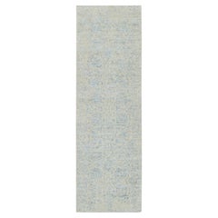 2
6 "x8
Grau, Jacquard Hand gewebt, Tabriz Design Wolle und Seide Läufer Teppich