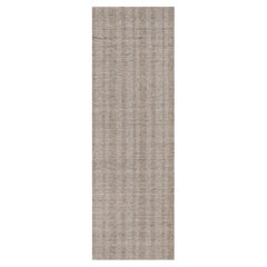Tappeto Runner in lana naturale Tan Brown effetto sale e pepe lavorato a mano 2
6 "x8