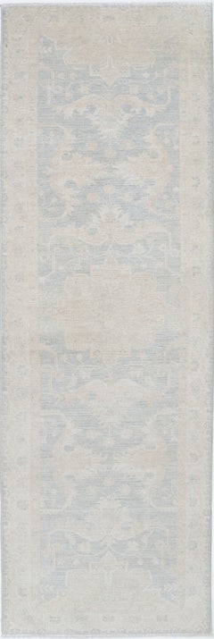 2.6x8.3 ft Soft Colored Hallway Runner. Kitchen Rug. Handknotted Corridor Rug